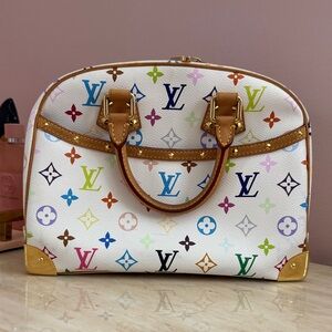 Louis Vuitton White Multicolor Satchel